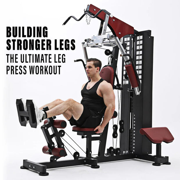 Strongway Gym Supplies Strongway Multi Gym with Weights - Multifunction Home Gym Machine