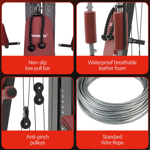 Strongway Multi Gym with Weights – Home Gym Versatility