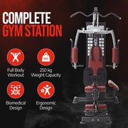 Strongway Gym Supplies Strongway Multi Gym with Weights - Multifunction Home Gym Machine