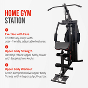 Strongway Gym Supplies Strongway Multi Gym with Weights - Multifunction Home Gym Machine