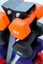 Strongway Gym Supplies Strongway Neoprene Hex Dumbbells With Stand