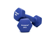 Strongway Gym Supplies Strongway Neoprene Hex Dumbbells With Stand