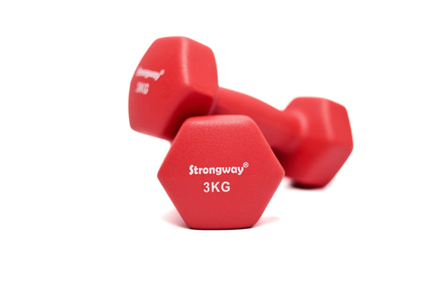 Strongway Gym Supplies Strongway Neoprene Hex Dumbbells With Stand