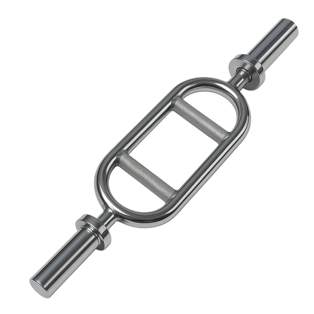 Strongway Gym Supplies 7FT Olympic Barbell Strongway Olympic 2" Tricep Bar With Spring Collars