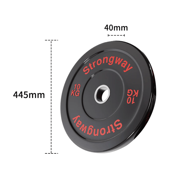Strongway Gym Supplies Strongway Olympic Bumper Weight Plates