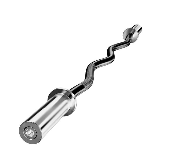 Strongway Gym Supplies Olympic EZ Barbell Strongway Olympic EZ Curl Bar (Premium Black)