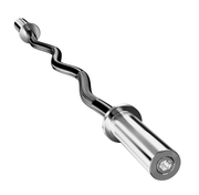 Strongway Gym Supplies Olympic EZ Barbell Strongway Olympic EZ Curl Bar (Premium Black)