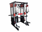Strongway Gym Supplies Strongway PREMIUM Multi Gym Smith Machine with Weights (3 Weight Stacks) - Multifunction Home Gym Machine