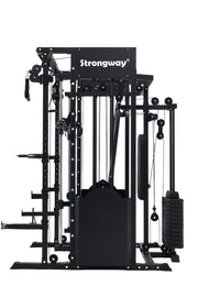 Strongway Gym Supplies Strongway ULTIMATE Multi Gym Smith Machine with Weights (3 Weight Stacks) - Multifunction Home Gym Machine