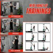 Strongway Gym Supplies Strongway Wall Mounted Cable Crossover
