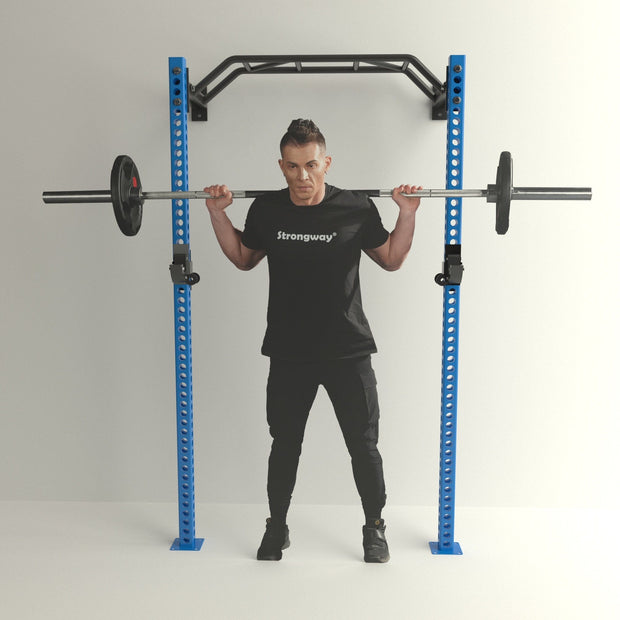 Strongway Gym Supplies Strongway Wall Mounted Power Rack (Heavy Duty)