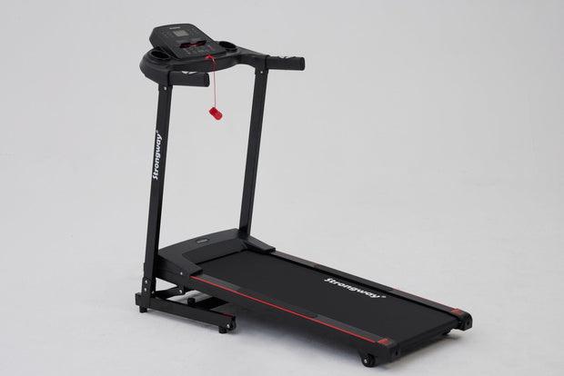 Strongway Gym Supplies Treadmill - Foldable, Auto Incline & LCD Display for Performance Monitoring