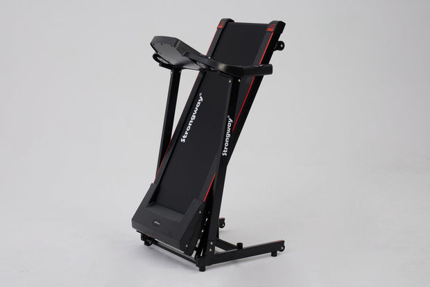 Strongway Gym Supplies Treadmill - Foldable, Auto Incline & LCD Display for Performance Monitoring