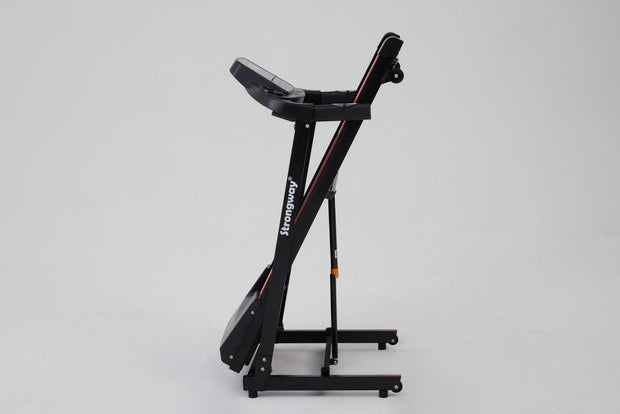 Strongway Gym Supplies Treadmill - Foldable, Auto Incline & LCD Display for Performance Monitoring
