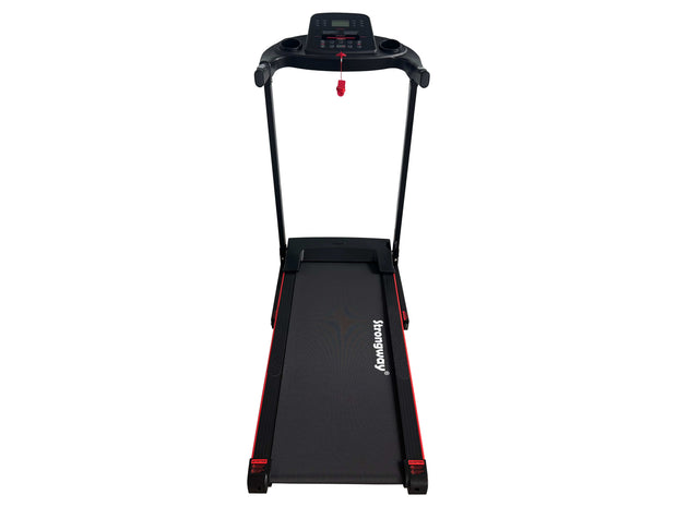 Strongway Gym Supplies Treadmill - Foldable, Auto Incline & LCD Display for Performance Monitoring