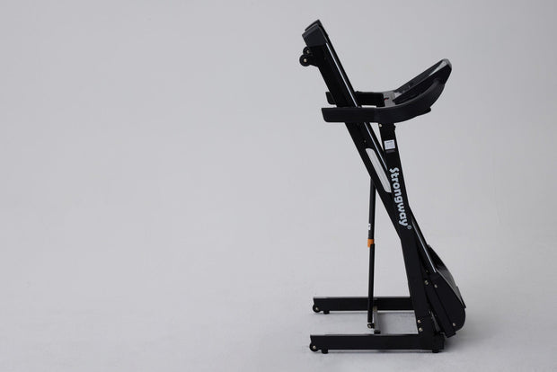 Strongway Gym Supplies Treadmill - Premium Foldable, Auto Incline & LCD Display for Performance Monitoring