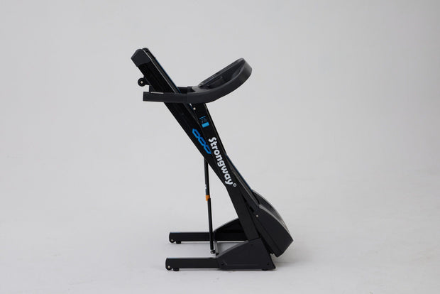 Strongway Gym Supplies Treadmill - Ultimate Foldable, Auto Incline & LCD Display for Performance Monitoring