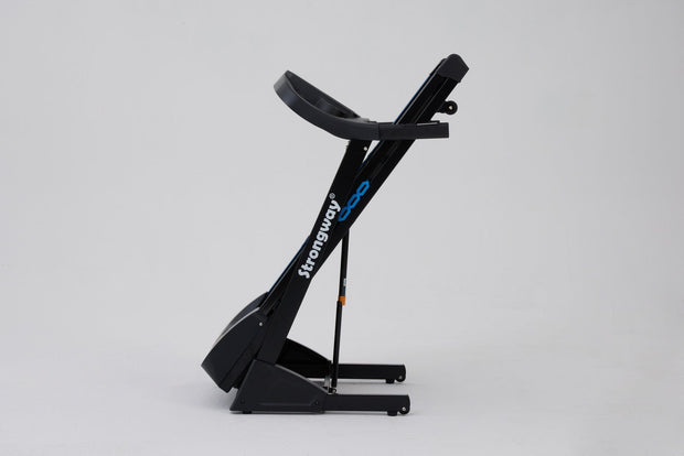 Strongway Gym Supplies Treadmill - Ultimate Foldable, Auto Incline & LCD Display for Performance Monitoring