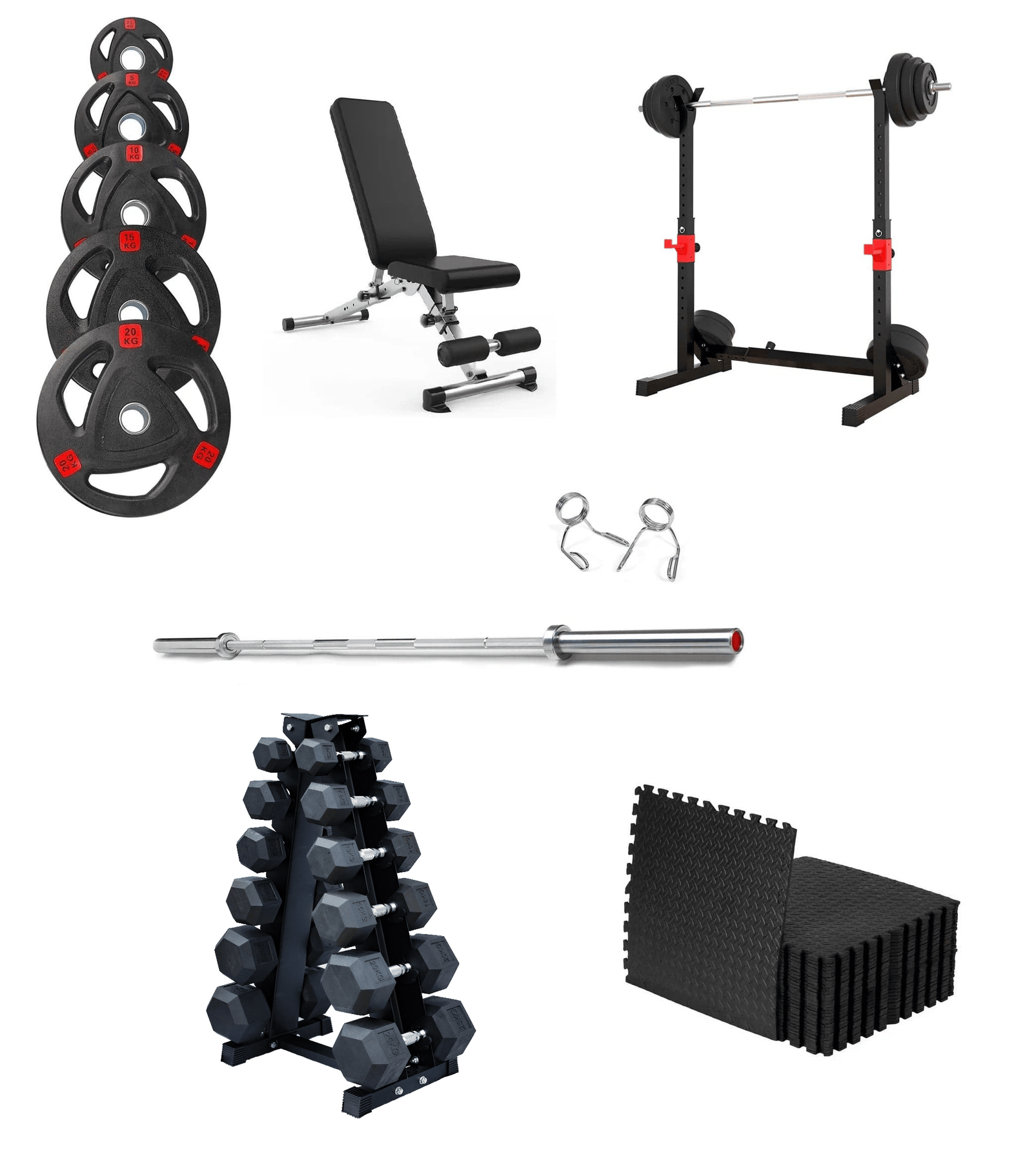 Weight Plates Barbell Dumbbells Power Cage Sets | Strongway Gym Supplies