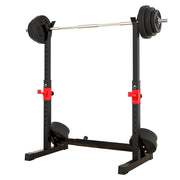 Strongway Gym Supplies Free Weights Ultimate Set - Olympic Weight Plates + Olympic Barbell + Adjustable Squat and Barbell Rack + Hex Dumbbells Set + Weight Bench + Gym Mats