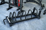 Strongway Gym Supplies Weight Plate and Vertical Bar Holder Storage Rack