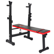 STRONGWAY™ Adjustable Weight Bench with Barbell Rack