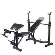 Strongway Gym Supplies Free Weights 50KG / 70KG / 100KG Olympic Bumper Weight Plates + 6FT or 7FT Olympic Barbell + Adjustable Weight Bench with Barbell Rack