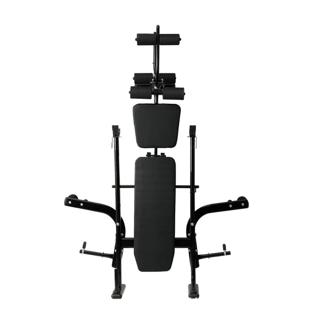 Strongway Gym Supplies Free Weights 50KG / 70KG / 100KG Olympic Weight Plates + 6FT or 7FT Olympic Barbell + Adjustable Weight Bench with Barbell Rack