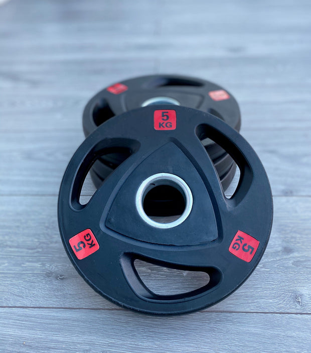 Strongway Gym Supplies Free Weights 50KG / 70KG / 100KG Olympic Weight Plates + 6FT or 7FT Olympic Barbell Set