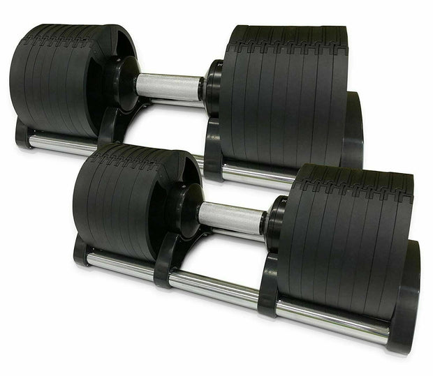 STRONGWAY 40KG Adjustable Dumbbells Set (PAIR) with Stand
