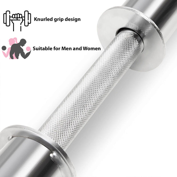 Strongway Gym Supplies Olympic Dumbbells Strongway 2" Olympic Dumbbell Barbell Set Pair with Spring Collars