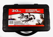 Strongway Gym Supplies Strongway™ 30KG Chrome Dumbbells Adjustable Weight Set with Storage Box