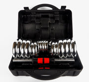 Strongway Gym Supplies Strongway™ 30KG Chrome Dumbbells Adjustable Weight Set with Storage Box
