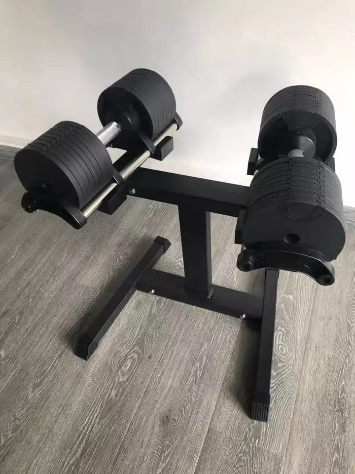 STRONGWAY 40KG Adjustable Dumbbells Set (Pair) with Stand