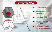 Strongway Gym Supplies 7FT Olympic Barbell Strongway 7FT OLYMPIC BAR BARBELL - 20KG (700LBS/320KG RATED)