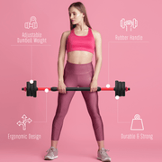 Strongway Gym Supplies STRONGWAY™ Adjustable 6 in 1 Dumbbell Barbell Kettlebell Push Up Set - 20KG 30KG 40KG SETS