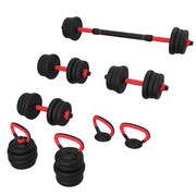 Strongway Gym Supplies STRONGWAY™ Adjustable 6 in 1 Dumbbell Barbell Kettlebell Push Up Set - 20KG 30KG 40KG SETS