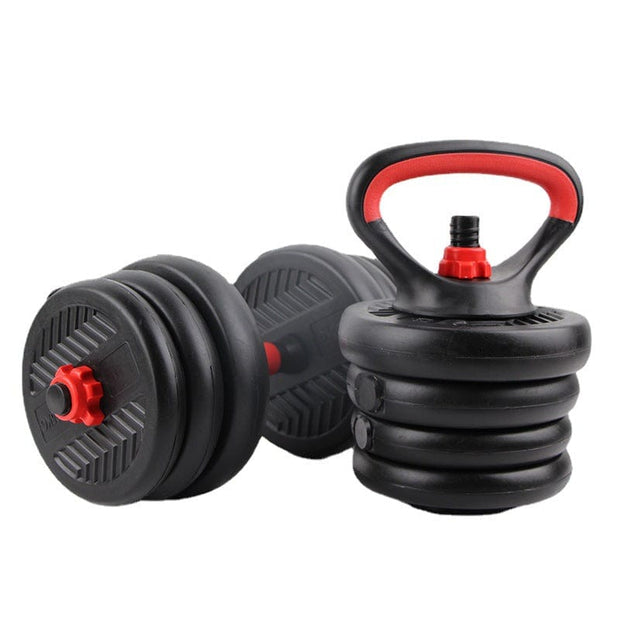 Strongway Gym Supplies STRONGWAY™ Adjustable 6 in 1 Dumbbell Barbell Kettlebell Push Up Set - 20KG 30KG 40KG SETS