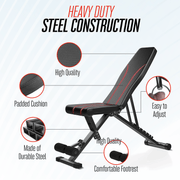Strongway Gym Supplies STRONGWAY™ Adjustable Weight Bench