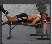 Strongway Gym Supplies Strongway Multi Gym - Adjustable Weight Bench with Barbell Rack (Foldable)