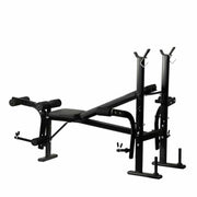 Strongway Gym Supplies Strongway Multi Gym - Adjustable Weight Bench with Barbell Rack (Foldable)