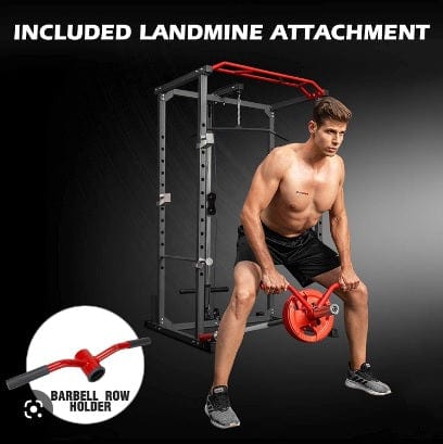 Multi-Gym Squat Rack (Power Cage with Cable Pulley System) | Strongway ...
