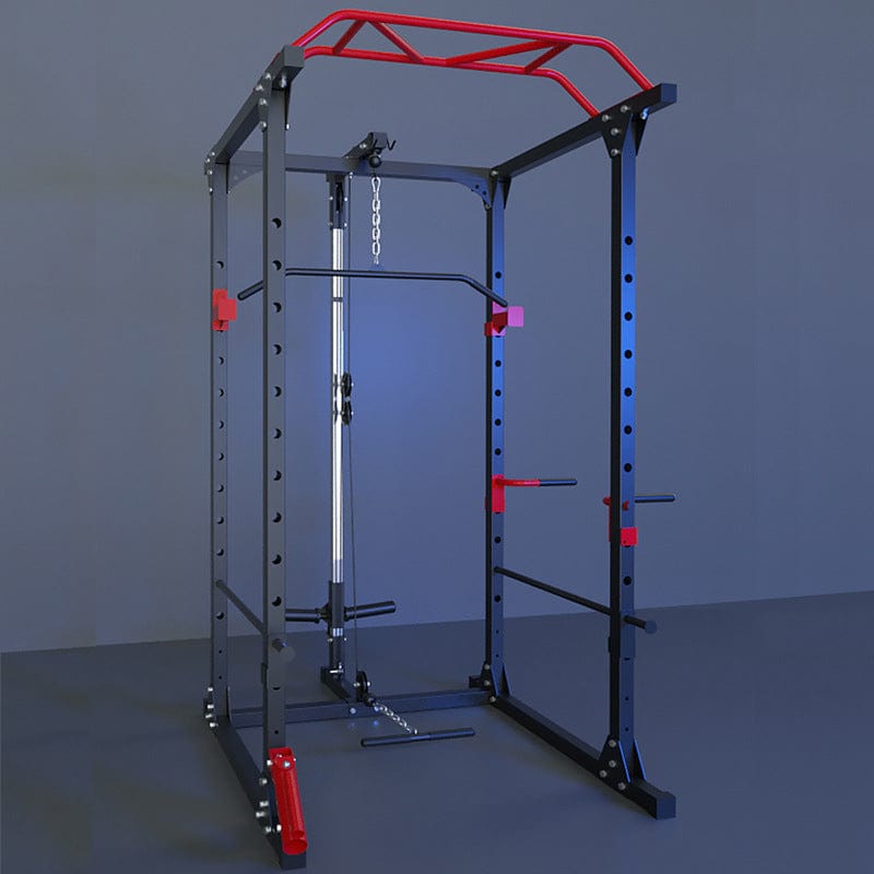 Multi-Gym Squat Rack (Power Cage with Cable Pulley System) | Strongway ...