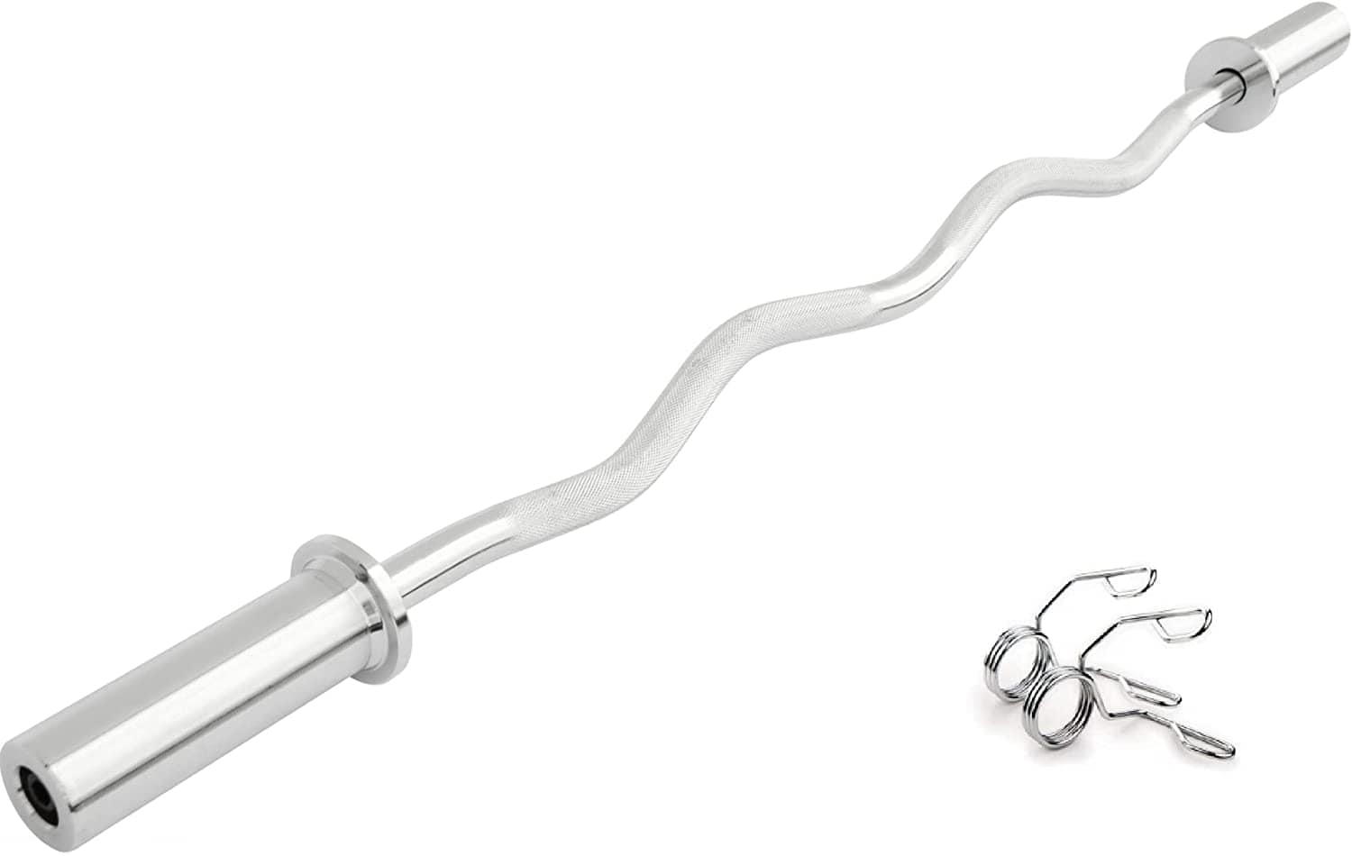 Olympic EZ Curl Bar (2 inches) | Strongway Gym Supplies
