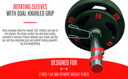 Strongway Gym Supplies Olympic EZ Barbell Strongway™ Olympic EZ Curl Bar (330LBS Rated)