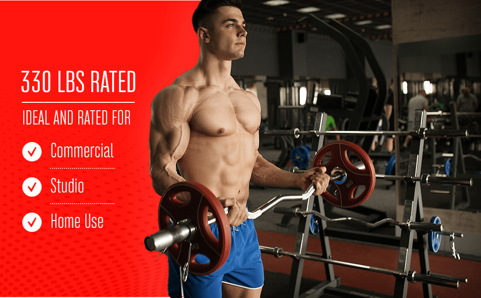 Olympic EZ Curl Bar (2 inches) Strongway Gym Supplies